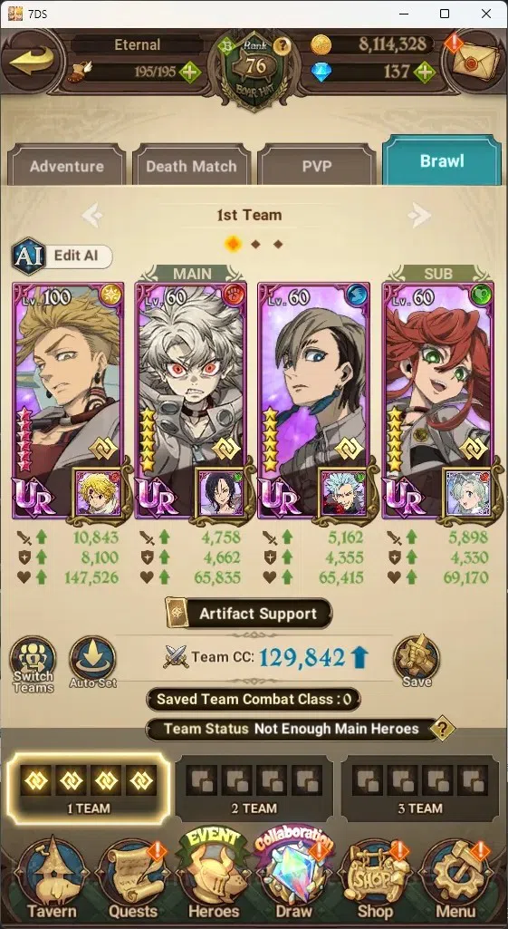 The Seven Deadly Sins: Grand Cross Accounts Global|4M CC|137 DM|5 LR+9 UR+Collab Gachikuta|Rox image 12