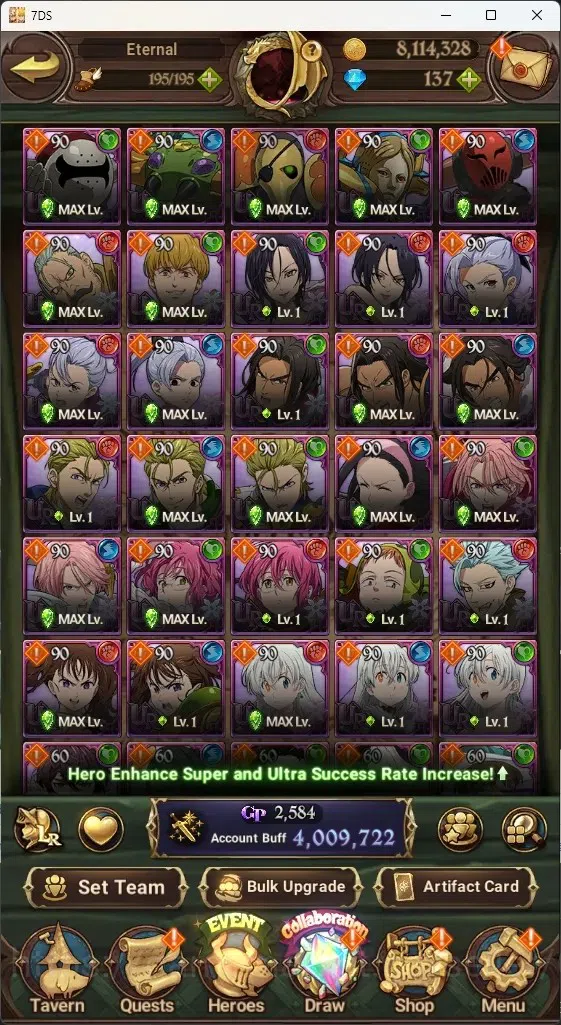 The Seven Deadly Sins: Grand Cross Accounts Global|4M CC|137 DM|5 LR+9 UR+Collab Gachikuta|Rox image 8