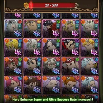 The Seven Deadly Sins: Grand Cross Endgame Global|4M CC|137 DM|5 LR+9 UR+Collab Gachikuta|Rox image 1
