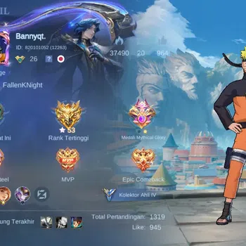 Mobile Legends: Bang Bang Accounts Rare Skin Hero 80|Skin 115|High Glory 53|Naruto (Lukas,Vale),KOF Karina,Zodiac
