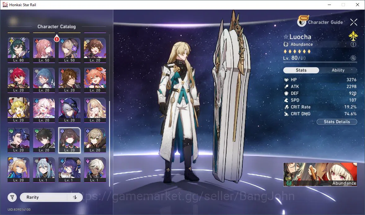 Honkai Star Rail Accounts [ASIA] TL 68 | 15 Limit | Loucha | Eernight | Spar image 12