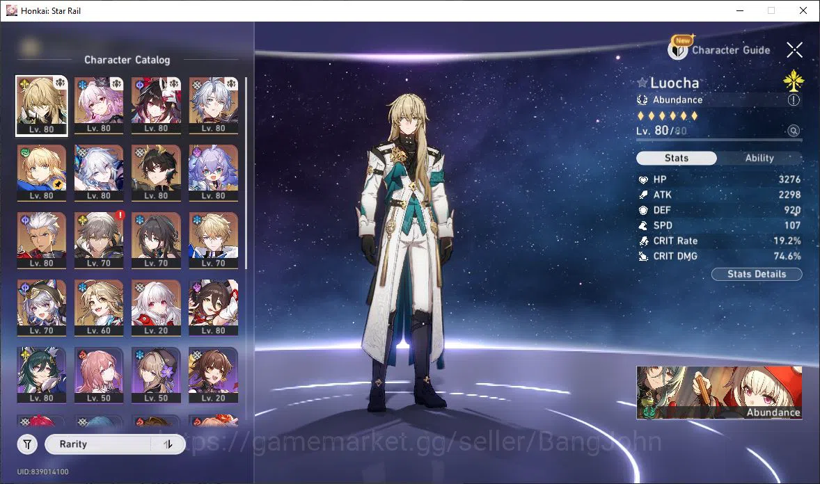 Honkai Star Rail Accounts [ASIA] TL 68 | 15 Limit | Loucha | Eernight | Spar image 13