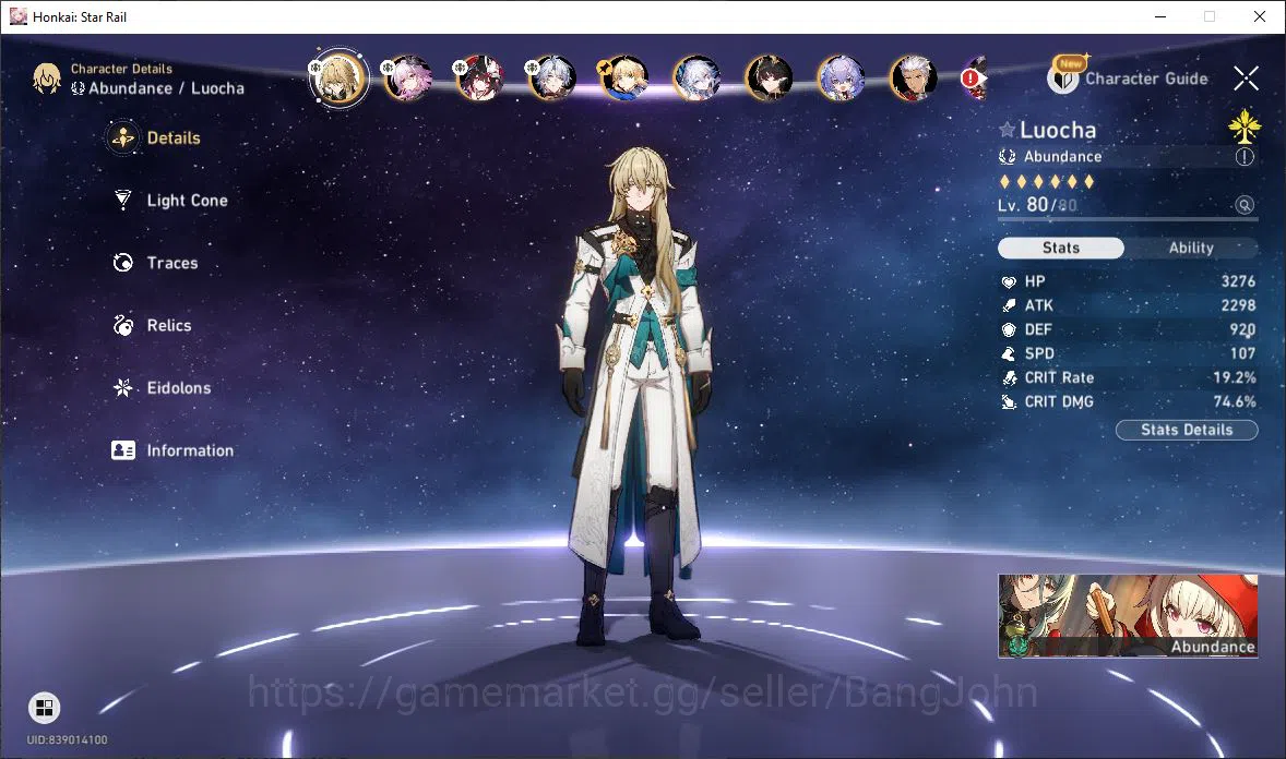 Honkai Star Rail Accounts [ASIA] TL 68 | 15 Limit | Loucha | Eernight | Spar image 14