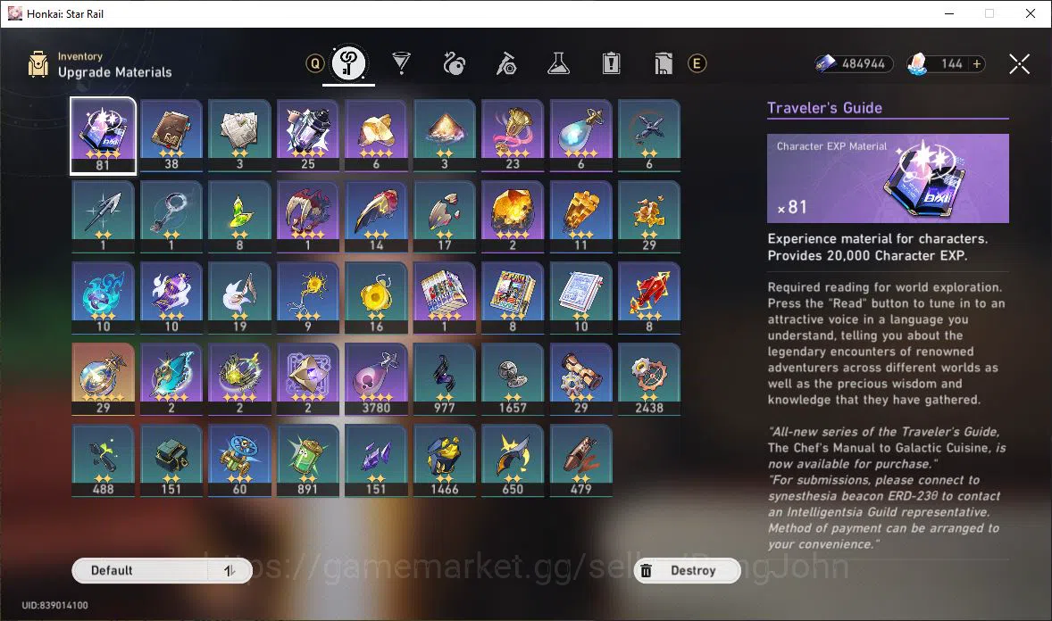 Honkai Star Rail Accounts [ASIA] TL 68 | 15 Limit | Loucha | Eernight | Spar image 9