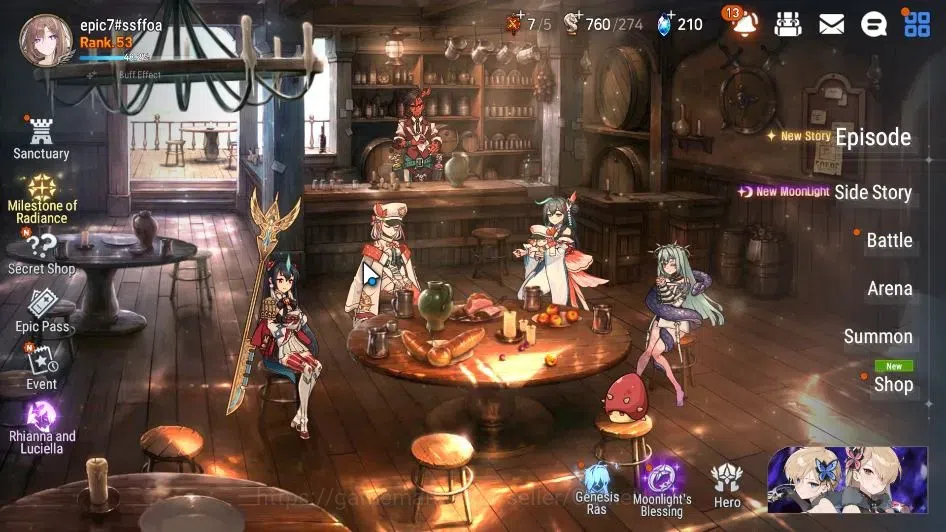 Epic Seven Accounts ASIA Unverif|New Era|8 ML(School Nurse Yulha,Ruele image 1