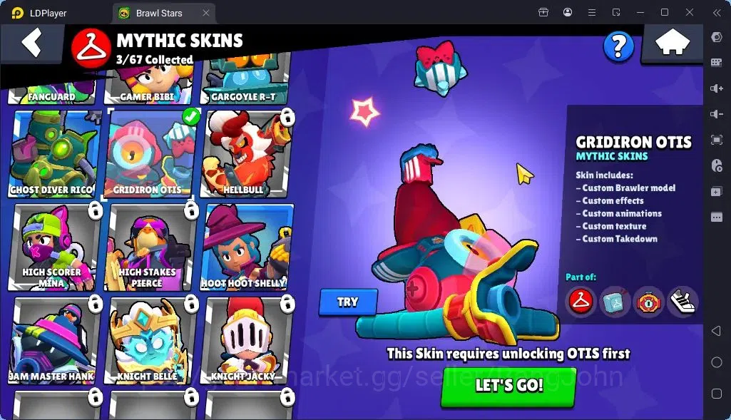 Brawl Stars Accounts Global |Trophy 1942 | Brawler 2 Max with Supercharge |Skins 3 Mythic,3 Epic|Bling 9259|Protect 10