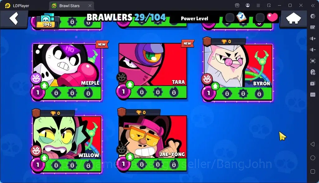 Brawl Stars Accounts Global |Trophy 1942 | Brawler 2 Max with Supercharge |Skins 3 Mythic,3 Epic|Bling 9259|Protect 16