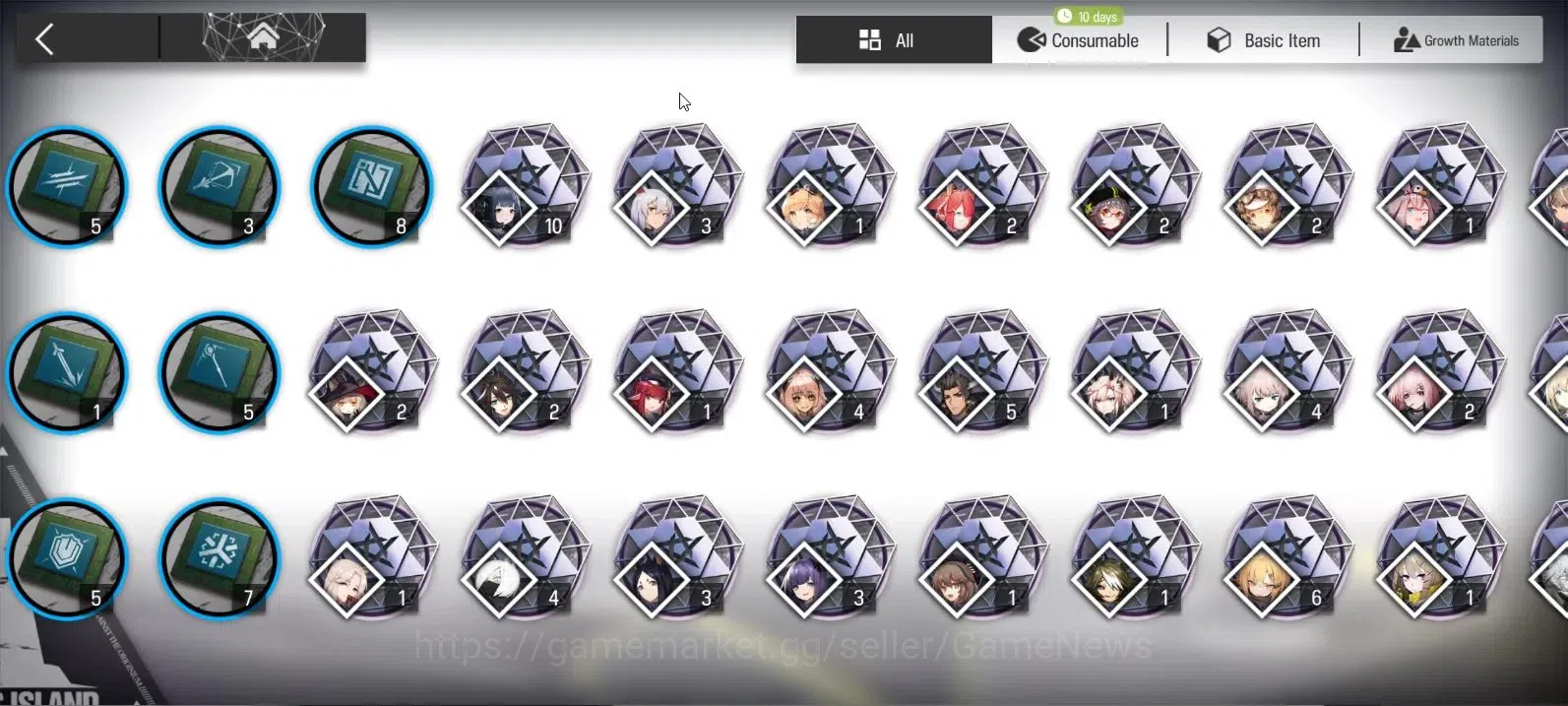 Arknights Accounts High-End Lv 38|+1 Skin|6K Oru|4 Limited+Collab Dungeon Meshi,Rainbow 6|Wisadel,Hoshi,Gavial,Siege 14
