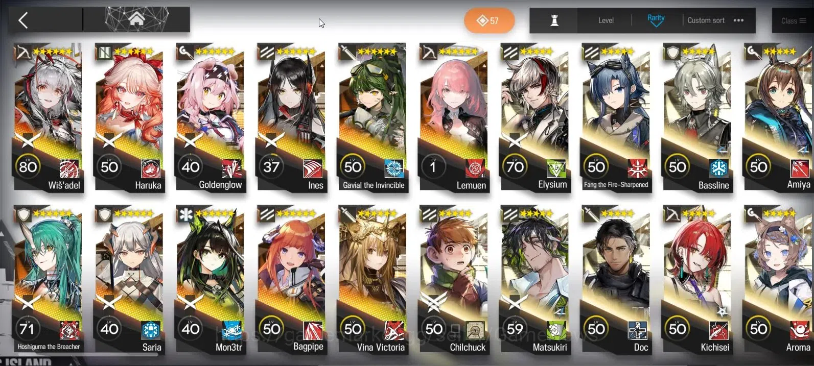 Arknights Accounts High-End Lv 38|+1 Skin|6K Oru|4 Limited+Collab Dungeon Meshi,Rainbow 6|Wisadel,Hoshi,Gavial,Siege 4