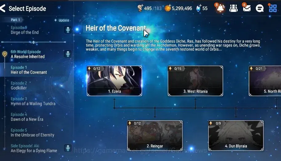 Epic Seven Accounts Global|UnVerif|2 ML (Rhianna&Luciel,New Moon Luna) image 1