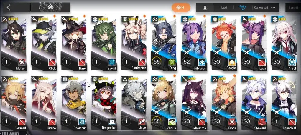Arknights Accounts Lv 23| 53 OP+1 Skin | 74 Originium | Char *6 (Exus image 5