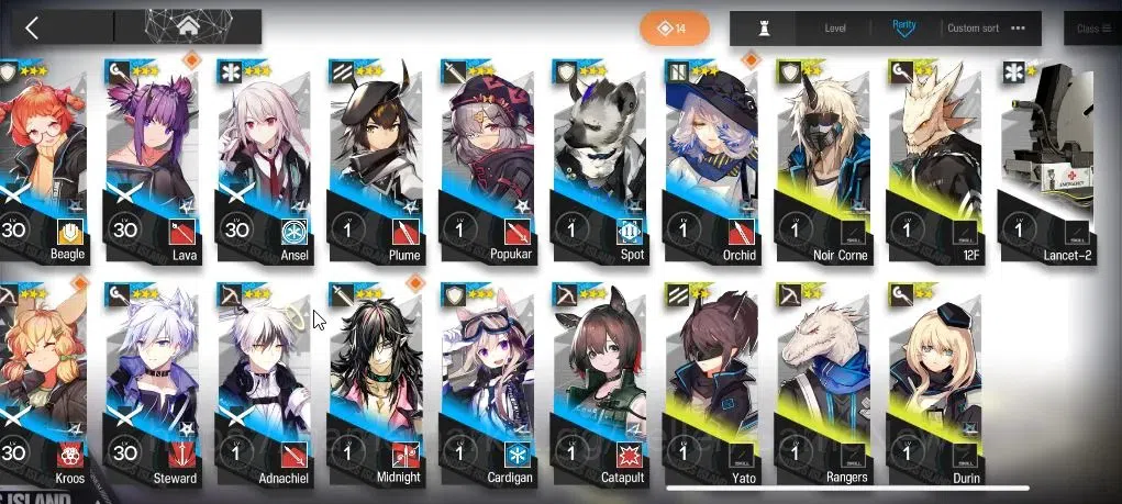 Arknights Accounts Lv 23| 53 OP+1 Skin | 74 Originium | Char *6 (Exus image 6
