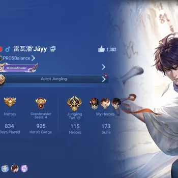 Honor of Kings Accounts Rare Skin Global Hero 115 Skin 173: Precious Garo, Okarun (Lam), 3 Limited(Li Bai, Musashi, Heino