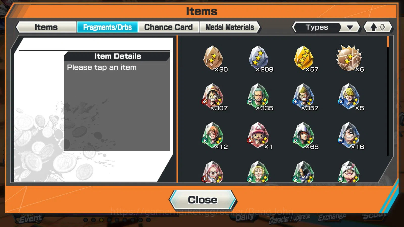 One Piece Bounty Rush Accounts Global | 3EX |4Emperor teach,GP Gol D.Roger,Wi Tra image 4