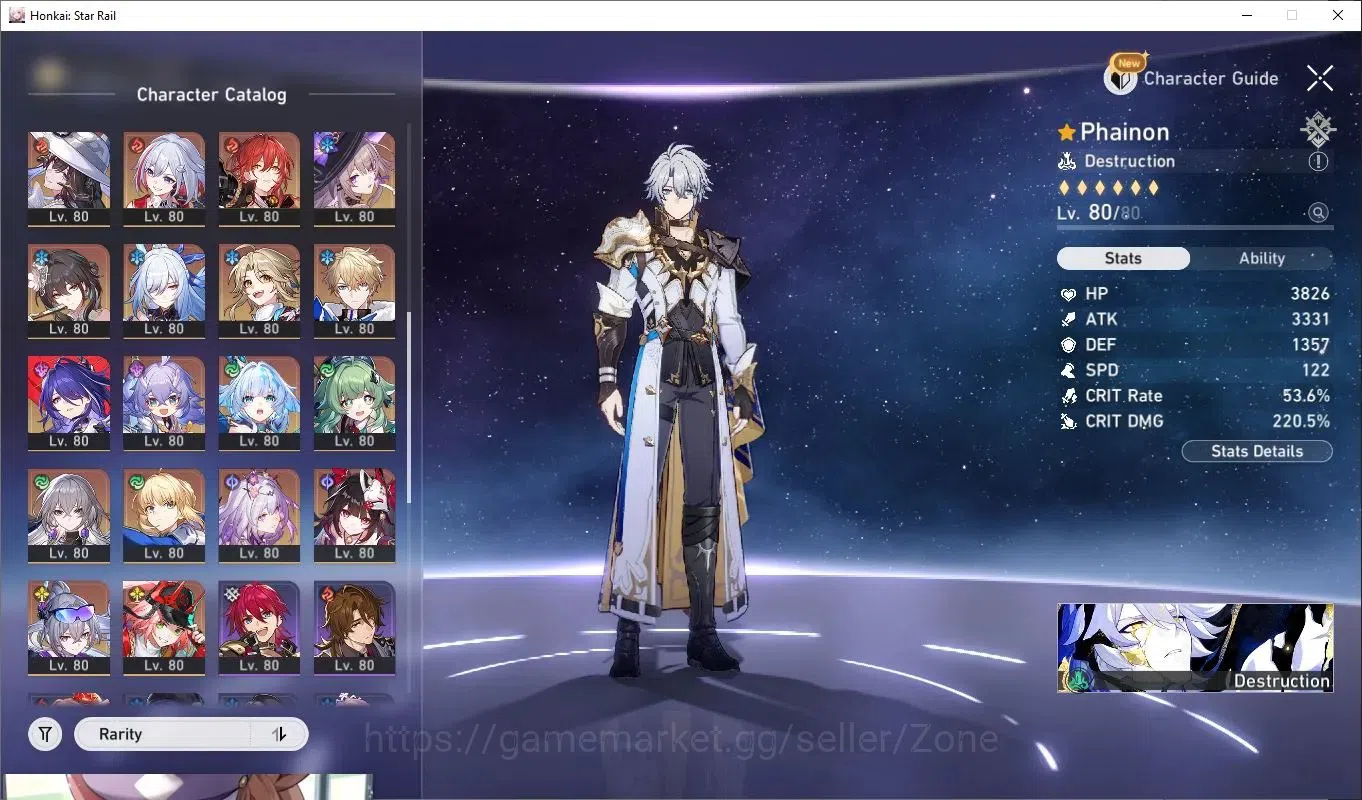 Honkai Star Rail Accounts Mid Game ASIA|28x 5* Char L80 incl Phainon, Dan Heng, Jiaoqiu, Acheron, Sparkle, Huohuo|On the 10