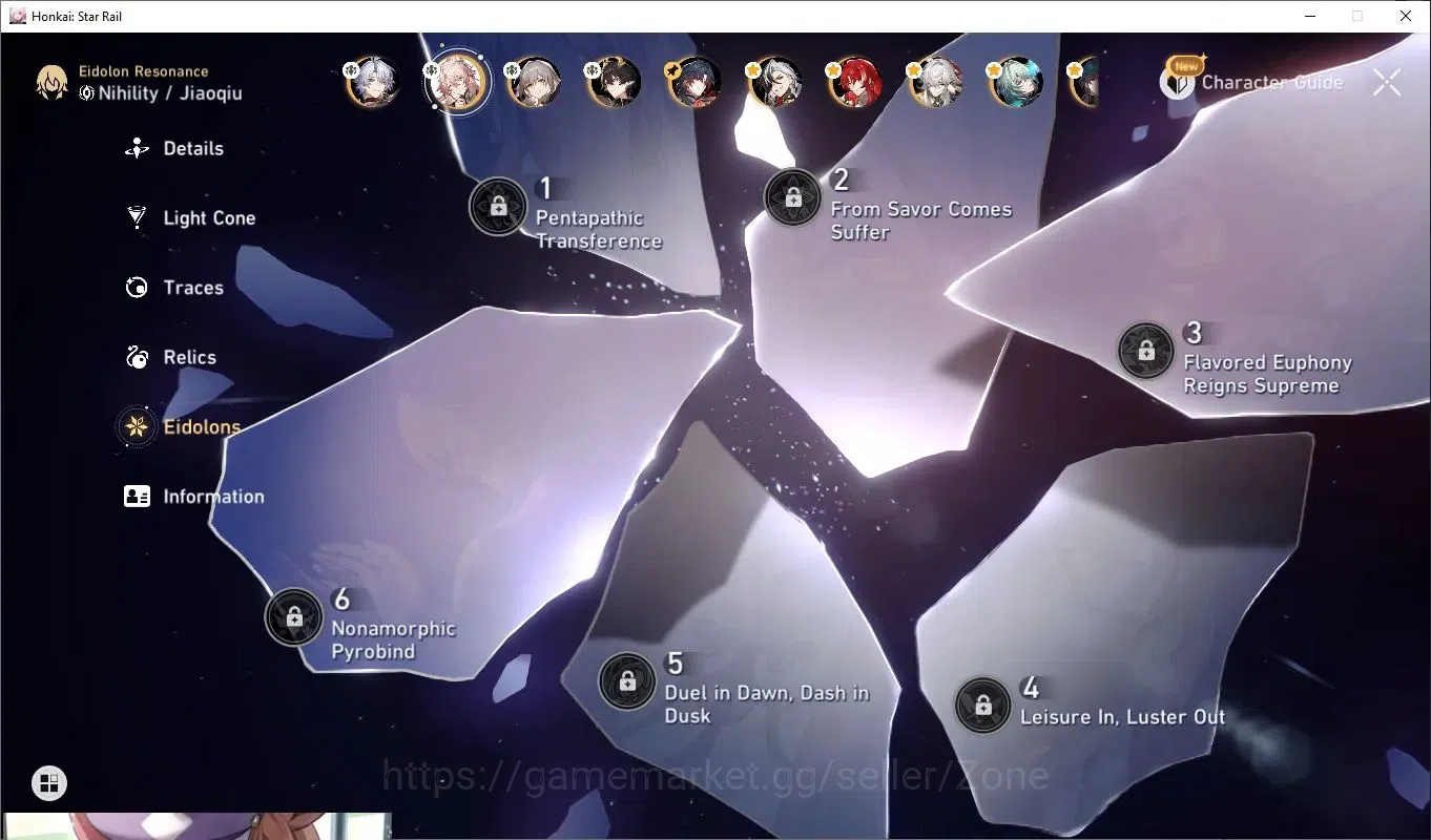 Honkai Star Rail Accounts Mid Game ASIA|28x 5* Char L80 incl Phainon, Dan Heng, Jiaoqiu, Acheron, Sparkle, Huohuo|On the 8