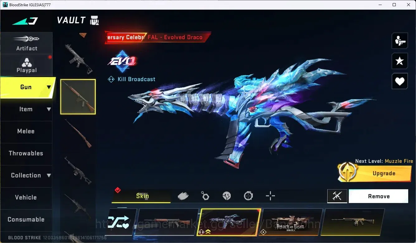 Blood Strike Accounts ASIA | 1 EVO: FAL-Evolved Draco | 1 Ultra Melee Sh image 6
