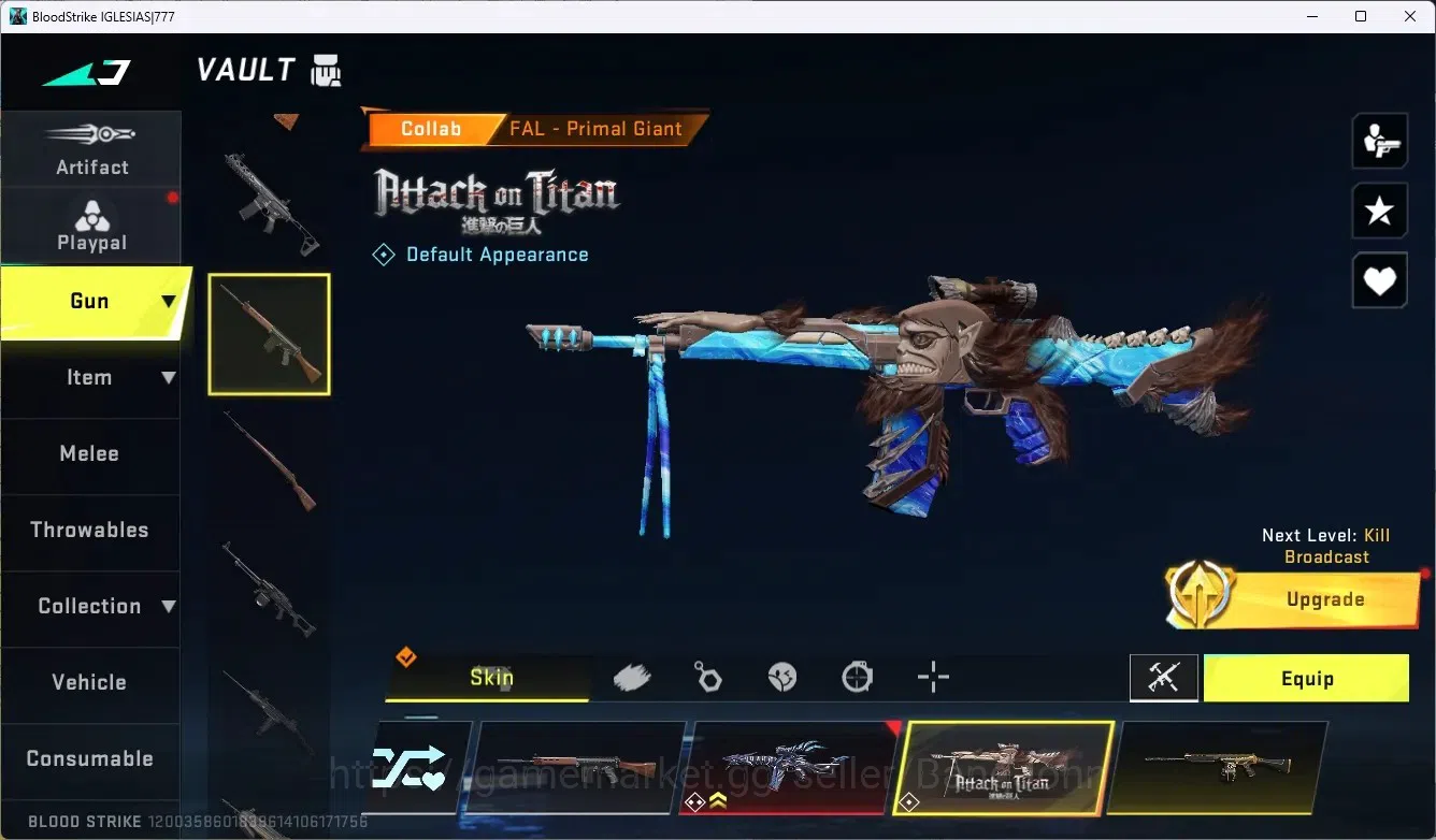 Blood Strike Accounts ASIA | 1 EVO: FAL-Evolved Draco | 1 Ultra Melee Sh image 7