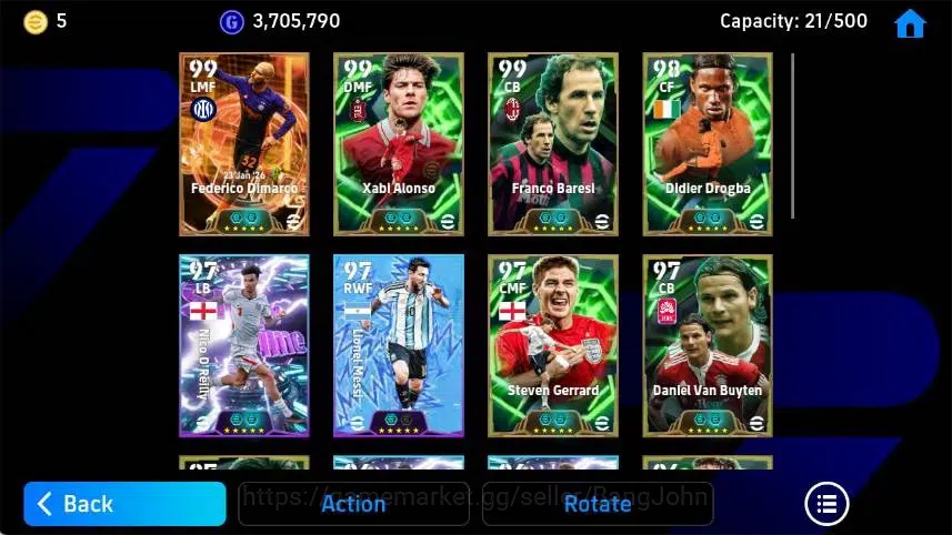 eFootball Accounts Mobile|PW 3154|Federico Dimarco BigT,Xabi Alonso E image 3