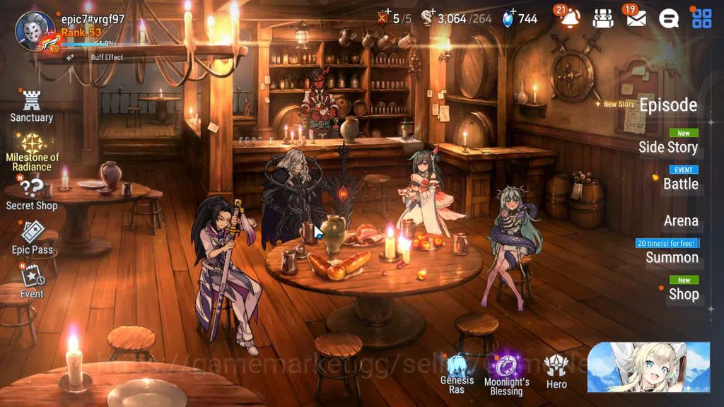 Epic Seven Accounts GLOBAL Verif|New Era|3 ML(DD Ray,Straze,FLidica,SO image 1