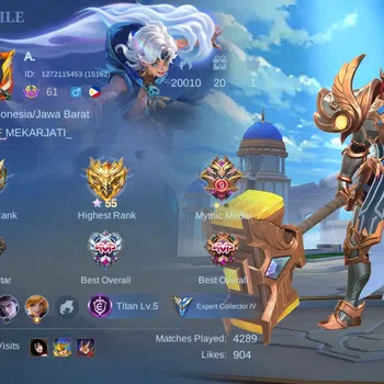 Mobile Legends: Bang Bang Accounts Collector Global|Skin 134|Expert|Collector Natalia,PACE Fanny,Lightborn Tigreal,Blazing