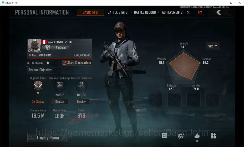 Arena Breakout Accounts MOBILE Lvl 30 |SV 16,5 M |CV 7,5 M|MORE SKIN DECRE image 1