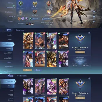 Mobile Legends: Bang Bang Accounts Others GLOBAL XX || EX HONOR || SKIN BENEDATA