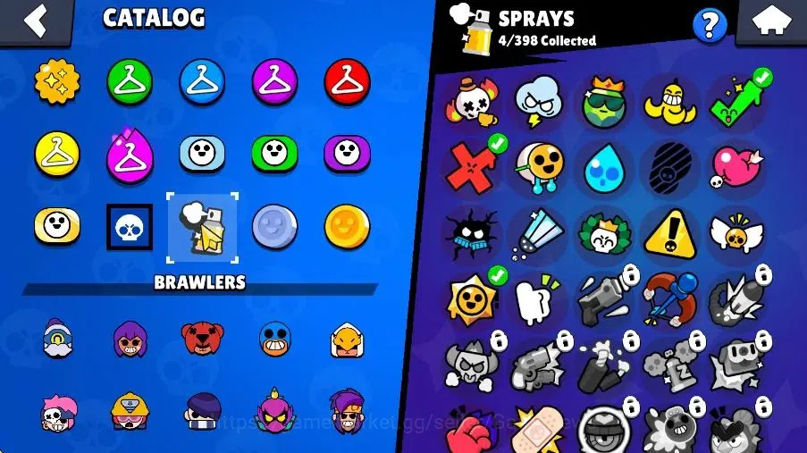 Brawl Stars Accounts 471 Trophy|4K Bling 80 Gem|11 Brawlers 1 Max Lvl|3 Myth|1 Super Rare Skins|8K Coins 4K PP|Cn On|Take 11