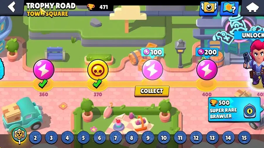 Brawl Stars Accounts 471 Trophy|4K Bling 80 Gem|11 Brawlers 1 Max Lvl|3 Myth|1 Super Rare Skins|8K Coins 4K PP|Cn On|Take 4