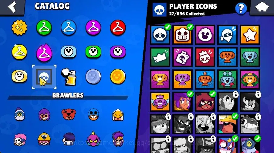 Brawl Stars Accounts 471 Trophy|4K Bling 80 Gem|11 Brawlers 1 Max Lvl|3 Myth|1 Super Rare Skins|8K Coins 4K PP|Cn On|Take 9