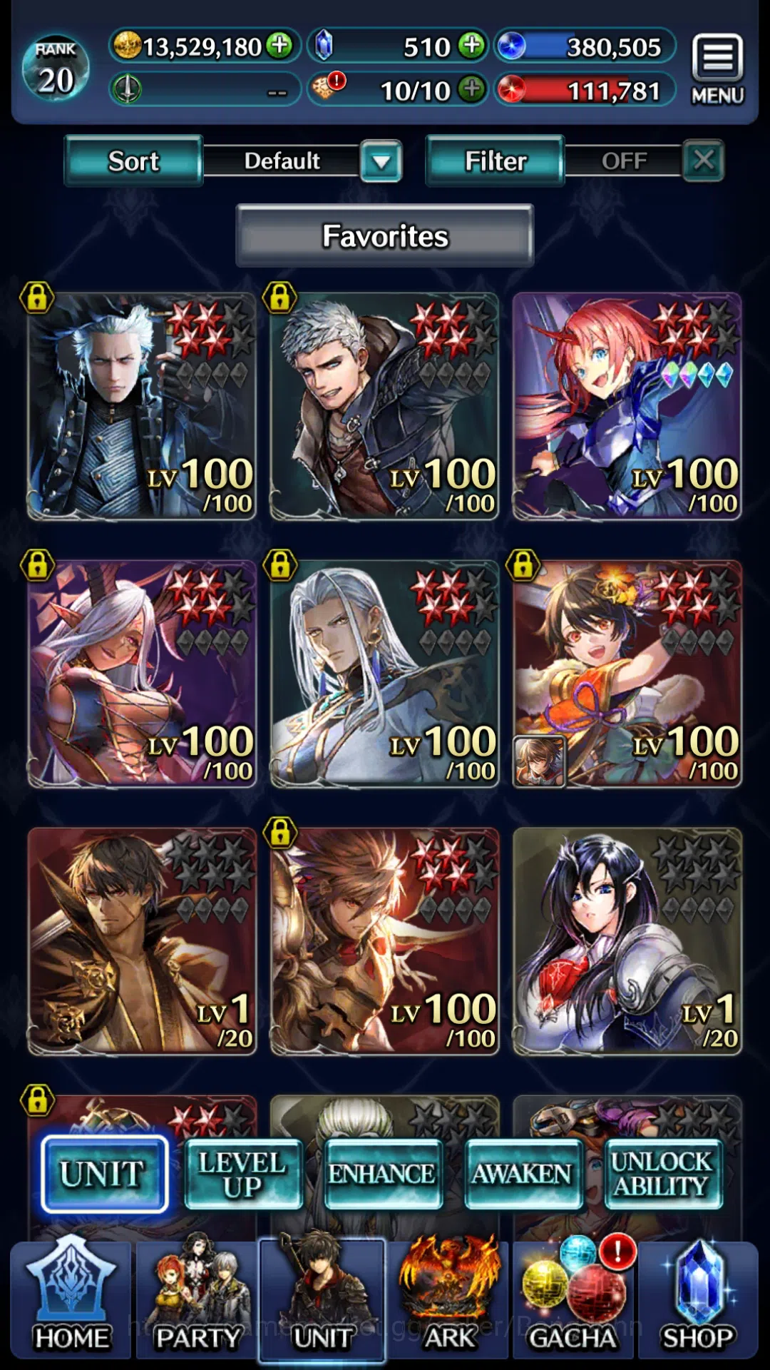 Last Cloudia Accounts Global|Rank 20|Collab (DragonoidMilim,Vergil,Nero) image 2