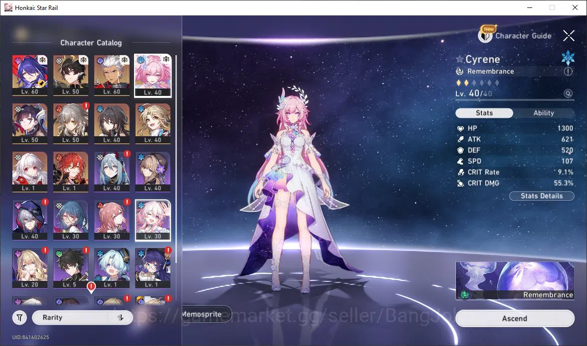 Honkai Star Rail Accounts ASIA TL42 6SSR Hysilens Cyrene Acheron RuanMei + S image 14