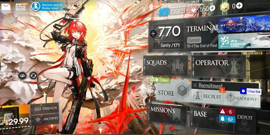 Arknights Accounts Lv 68 | 181 Operator+8 Skin | 6 Limited | Marcile, image 16