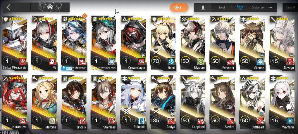 Arknights Accounts Lv 68 | 181 Operator+8 Skin | 6 Limited | Marcile, image 2