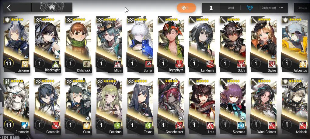 Arknights Accounts Lv 68 | 181 Operator+8 Skin | 6 Limited | Marcile, image 3
