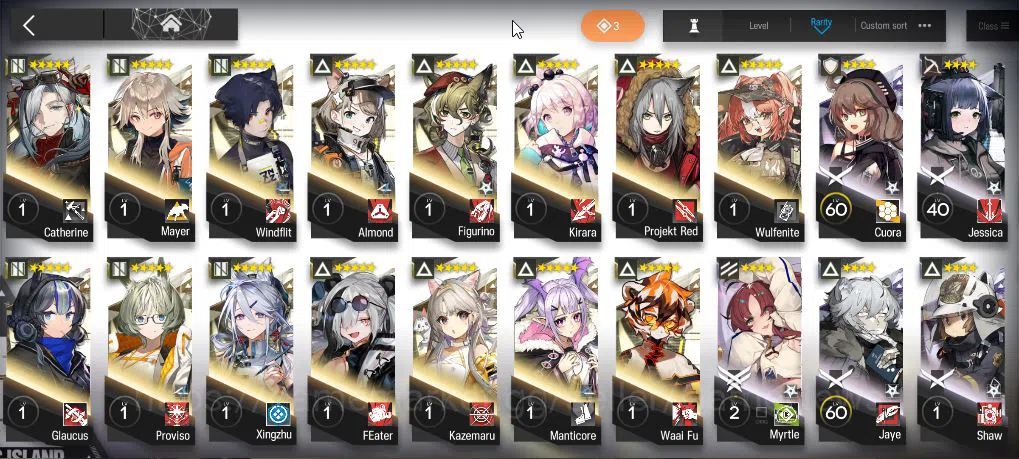 Arknights Accounts Lv 68 | 181 Operator+8 Skin | 6 Limited | Marcile, image 5