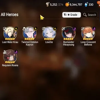 Epic Seven Accounts High-End GLOBAL UnVerif| 6 ML (Lisette,LC Bellona,B Hwayoung,Etc)+AUBE,Hecate,Aram,Estelle,A