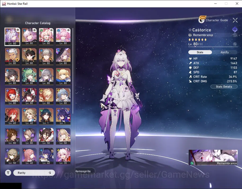 Honkai Star Rail Mid Game Asia|TL 70|2,6K SJ|Casto Prem Team|14 Limited|[Sun image 1