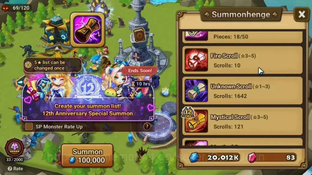 Summoners War: Sky Arena Accounts GLOBAL | NB 5 TESHAR,Starter Gacha 115 12Y+160 11Y image 3
