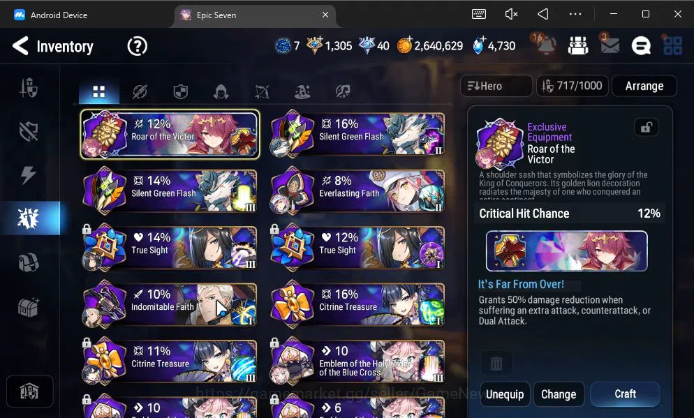 Epic Seven Accounts GBL Unverif|13ML(BArunka,LOTScales,DB Senya,Etc)+P image 10