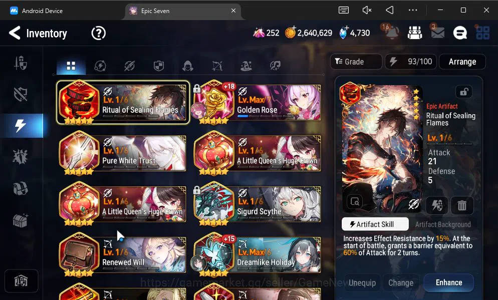 Epic Seven Accounts GBL Unverif|13ML(BArunka,LOTScales,DB Senya,Etc)+P image 11