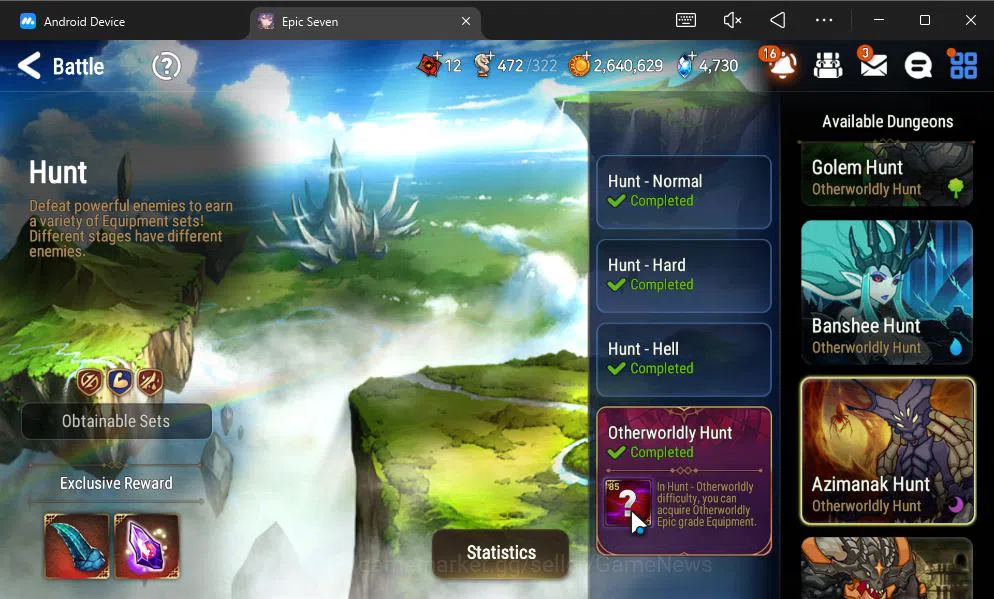 Epic Seven Accounts GBL Unverif|13ML(BArunka,LOTScales,DB Senya,Etc)+P image 20