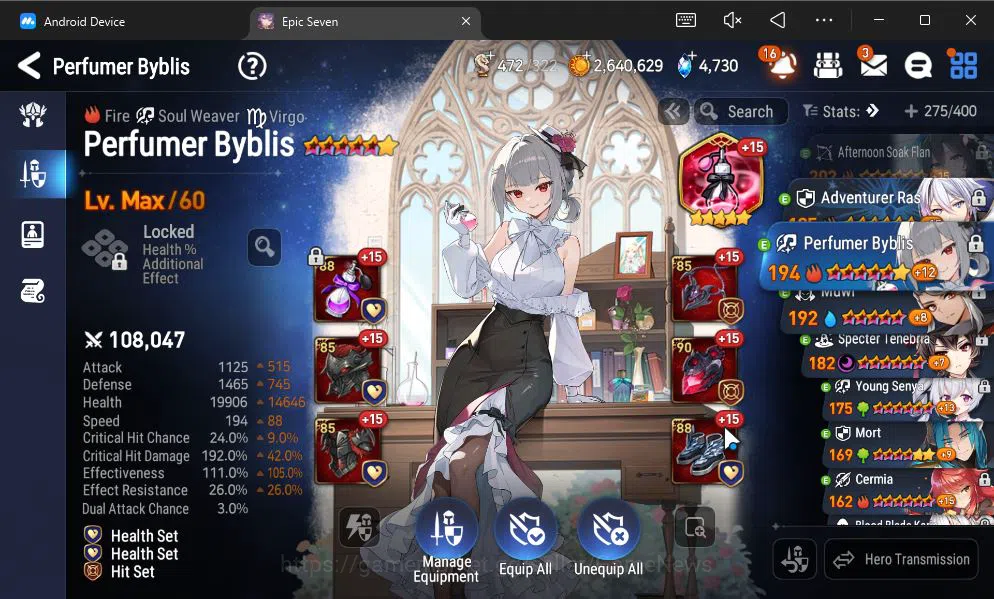 Epic Seven Accounts GBL Unverif|13ML(BArunka,LOTScales,DB Senya,Etc)+P image 3