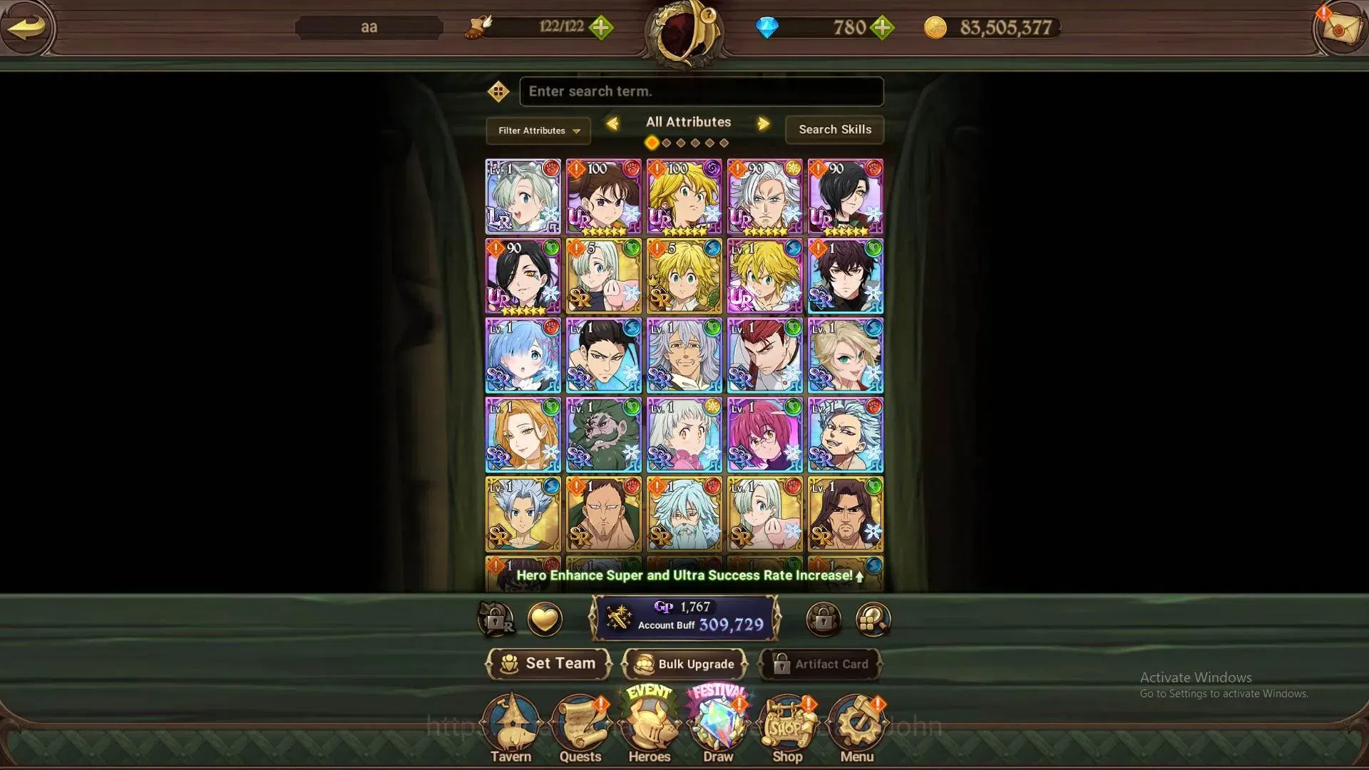 The Seven Deadly Sins: Grand Cross Accounts Global | 309,729 CC | 780 DM | LR Elizabeth 1/6 |  image 4