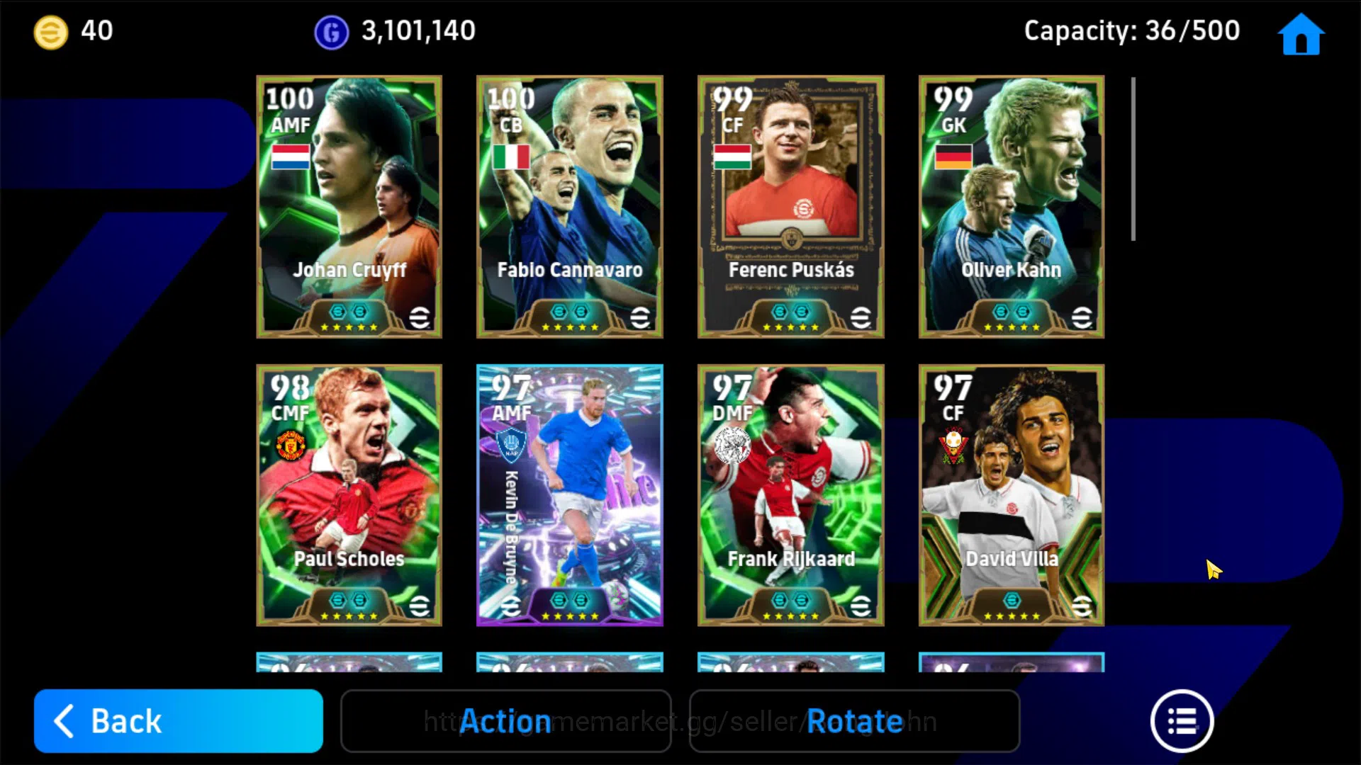 eFootball Accounts Android Pwr 3202 | Epics: Cruyff, Puskas, Scholes, image 4
