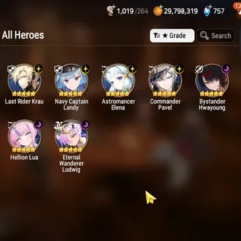 Epic Seven Accounts High-End Global Unverif|7ML(N.C.Landy,H.Lua,C.Pavel,A.Elena,L.R.Krau,Etc.)|PoH+Bless ON|Stigma