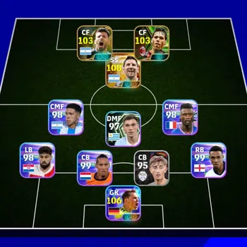 eFootball Accounts Legends & Iconic Players Mobile|PW 3070|BigTime Messi|Epic Neuer,Van Basten, Aguero Etc.|2026|Check SS