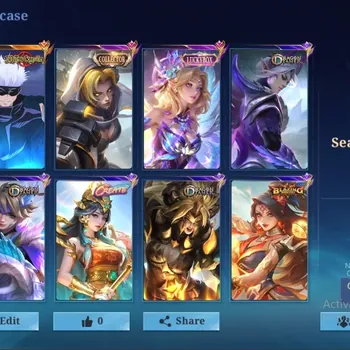 Mobile Legends: Bang Bang Accounts Collector Global|82 Skin|Seasoned|JejutsuKaizen Xavier,LuckyBox Lunox,DragonTamer Ling