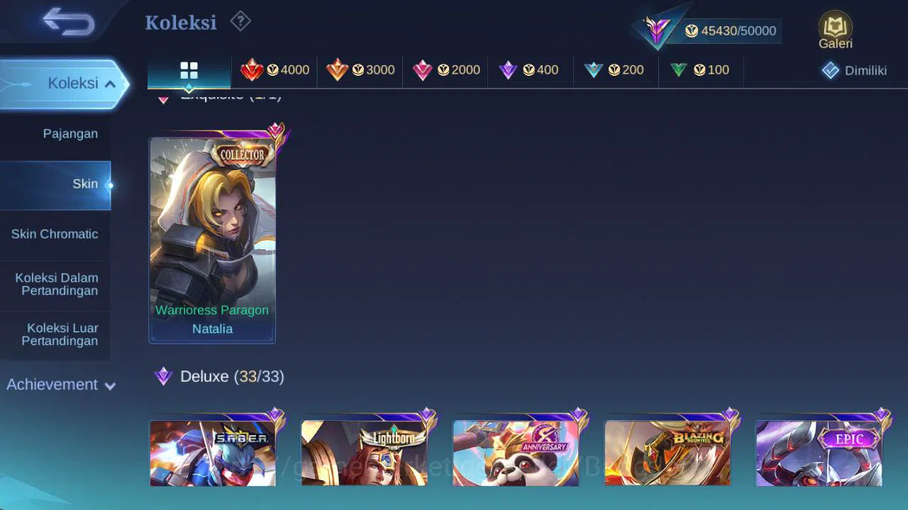 Mobile Legends: Bang Bang Accounts Hero 100 skin 176 Vexana Zenith, Prime granger, Va image 15