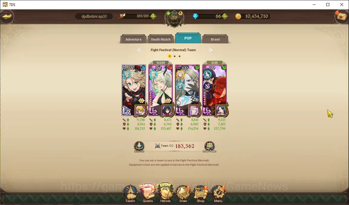 The Seven Deadly Sins: Grand Cross Accounts Midgame Global|3,2M CC|66 DM|2 LR+9 UR+Collab 10